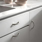 Curved Solid Zinc Alloy Cabinet Handles for Drawers