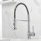 Bravik Single Hole Pre-Rinse Pull-Down Sprayer Spring Spout Kitchen Faucet