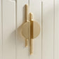 Half Moon Cabinet Pulls, Zinc Alloy Drawer Handles with Extended Bar