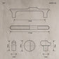 Modern T Bar Cabinet Pulls and Round Knobs