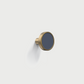 Colorful Leather and Brass Cabinet Pulls and Knobs