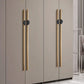 Gold / Black Half Moon Cabinet Pulls and Drawer Handles