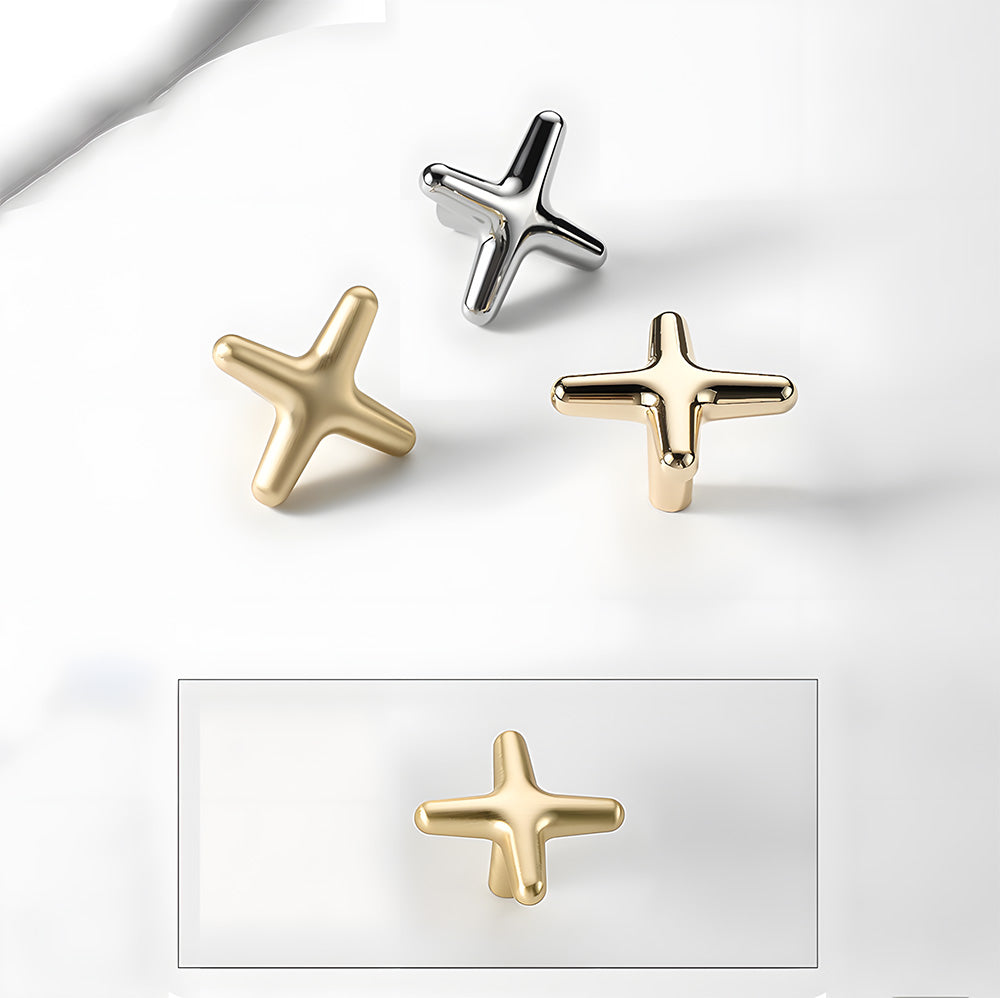 Modern Star Cross Cabinet Pulls and Knobs