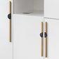 Gold / Black Half Moon Cabinet Pulls and Drawer Handles
