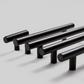 Matte Black Euro-Style Cabinet Bar Pulls