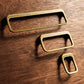 Retro Rounded Rectangle Cabinet Handles and Drawer Pulls