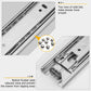 Short Side Mount Full Extension Silver Drawer Slides for Small Drawers