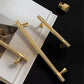 Shiny Modern Zinc Alloy Titanium Gold Black Door Pulls
