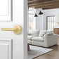 Zinc Alloy Passage Door Lever Handles for Closet and Hallway Doors