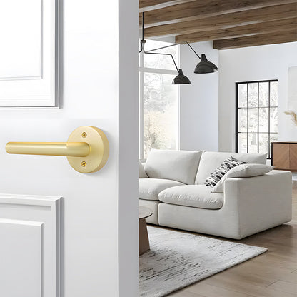 Zinc Alloy Passage Door Lever Handles for Closet and Hallway Doors