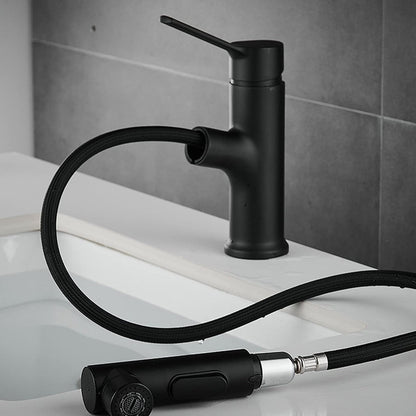 Varden Modern Cylindrical Dual-Mode Pull-Out Bathroom Sink Faucet