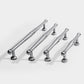 Chrome-Finish Brass Bar Cabinet Pulls and Drawer Handles