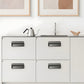 Flush Recessed Sliding Door Handles, Zinc Alloy Concealed Pulls