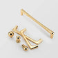 Gold D-Shaped Cabinet Pulls and Knobs for Wardrobes