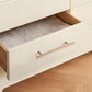 Wood Square Bar Cabinet Handles and Drawer Pulls with Brass Base