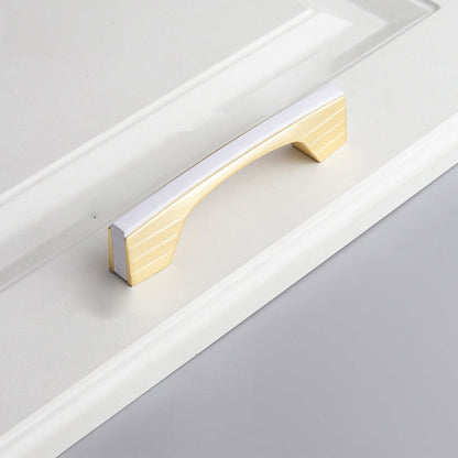 Two-Tone Flat Bar Cabinet Pulls with Flared Ends