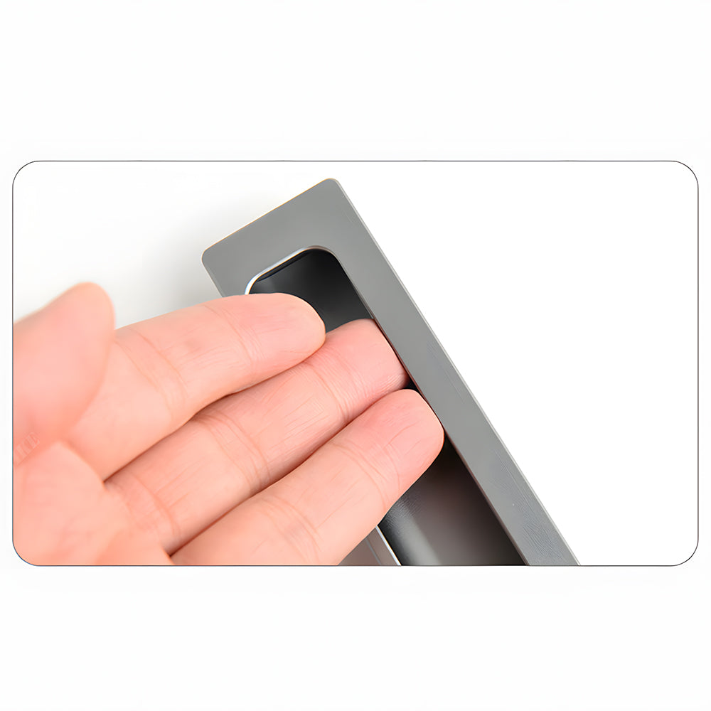 Long Aluminum Recessed Finger Pulls