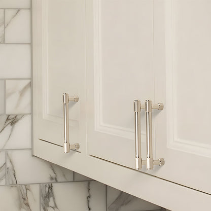 Zinc Alloy Round Bar Cabinet Pulls with Matching Knobs