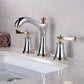 Widespread Three-Hole Copper Bathroom Faucet