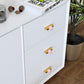Natural Crystal Sphere Brass Cabinet Handles and Knobs