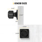 Matte Black Round Privacy Door Knob for Bedroom and Bathroom Doors