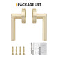 Zinc Alloy Passage Door Lever Handles for Closet and Hallway Doors