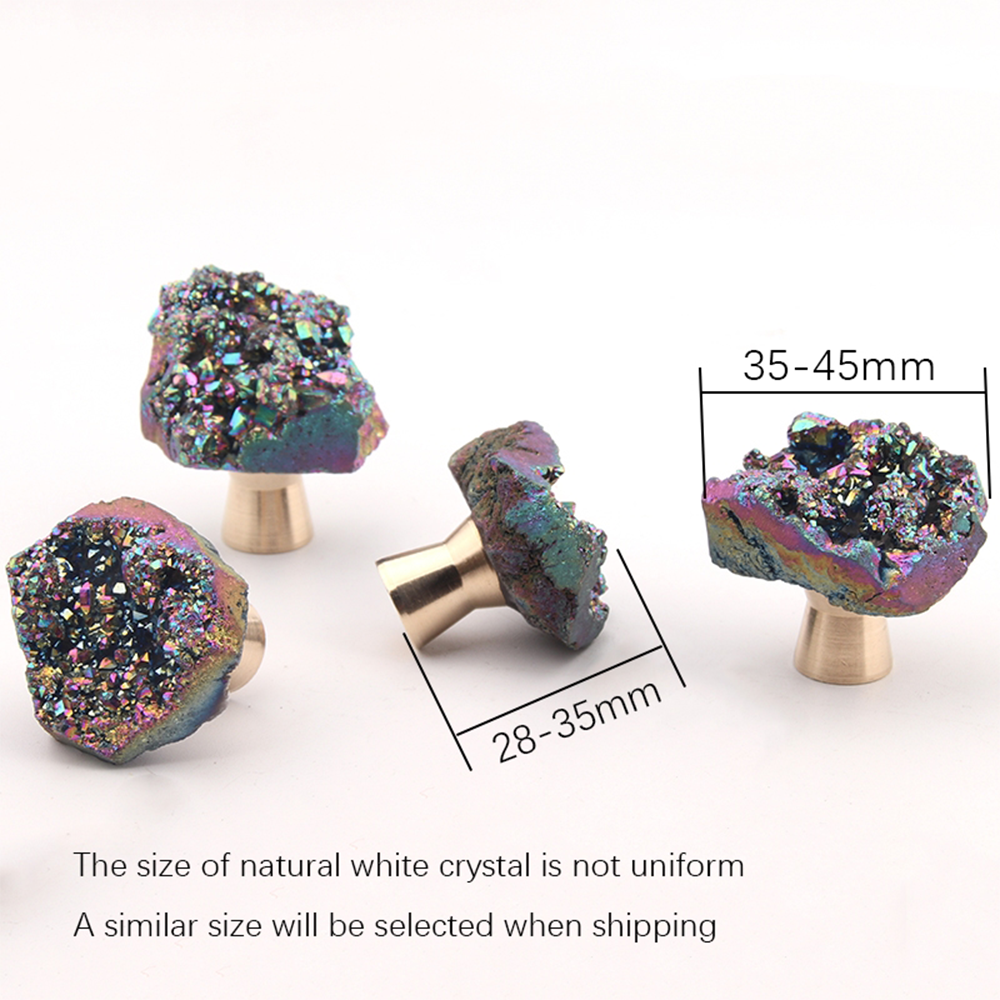 Faceted Crystal Cabinet Knob for Wardrobes