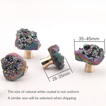 Faceted Crystal Cabinet Knob for Wardrobes