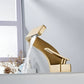 Sereno Waterfall Single Lever Brass Bathroom Sink Faucet, Single Hole Basin Faucet