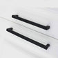 Matte Black Square Bar Cabinet Pulls