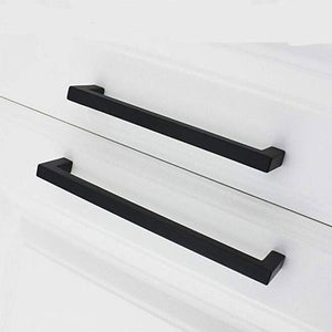 Matte Black Square Bar Cabinet Pulls