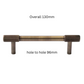 Brushed Gold Knurled Pulls for Cabinets and Drawers