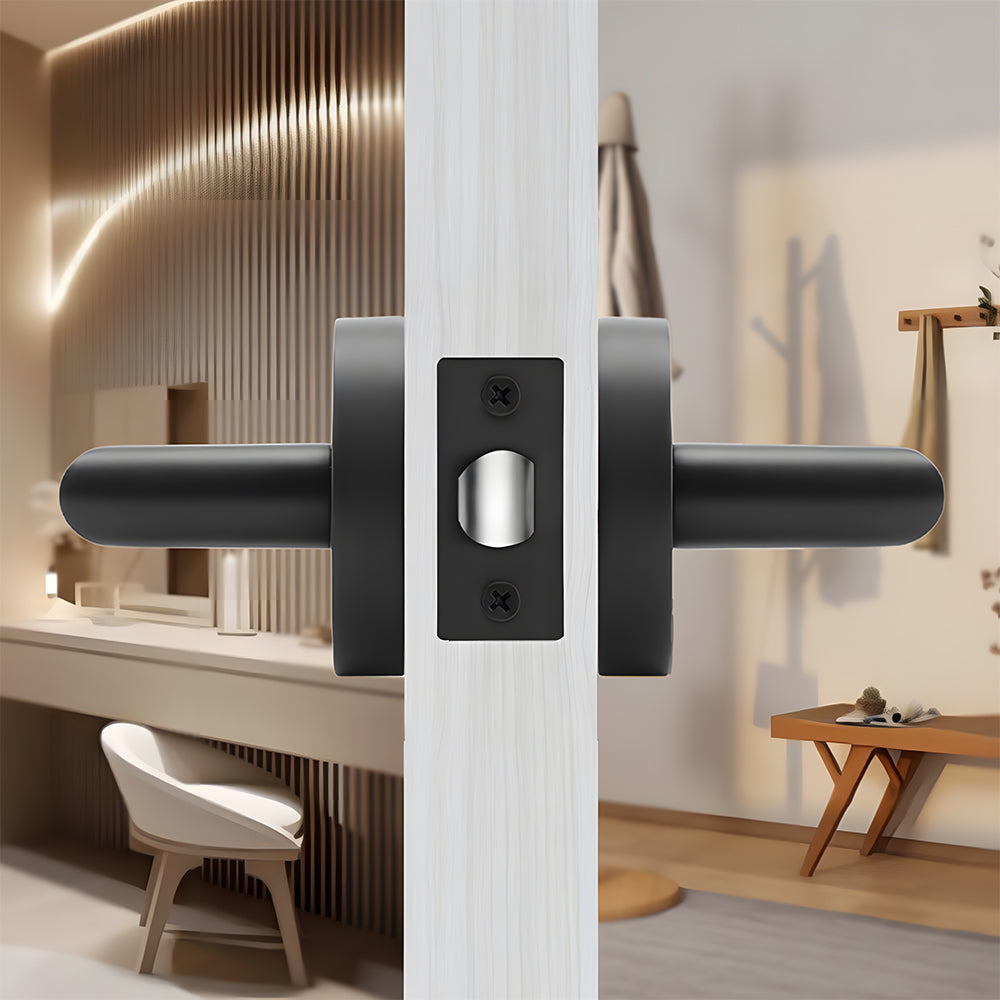Zinc Alloy Passage Door Lever Handles for Closet and Hallway Doors