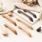 Curved Solid Wood Cabinet Handles and Round Cabinet Knobs