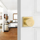 Heavy Duty Square Door Knobs for Closet, Hallway and Bathroom Doors