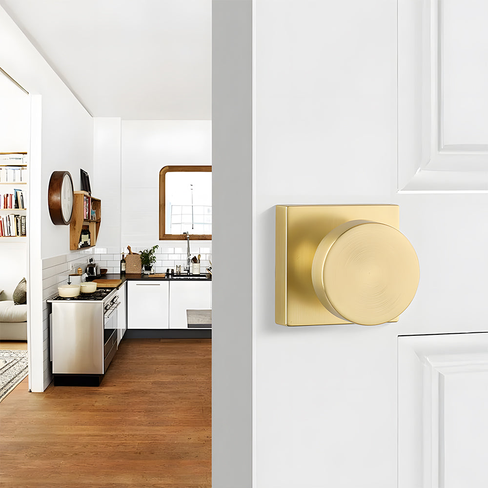 Heavy Duty Square Door Knobs for Closet, Hallway and Bathroom Doors