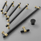 Brass Round Bar Cabinet Pulls, Drawer Handles, and Matching Knobs