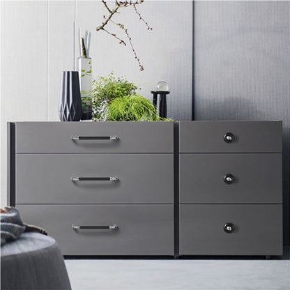 Two-Tone Round Bar Cabinet Pulls and Knobs for Dressers