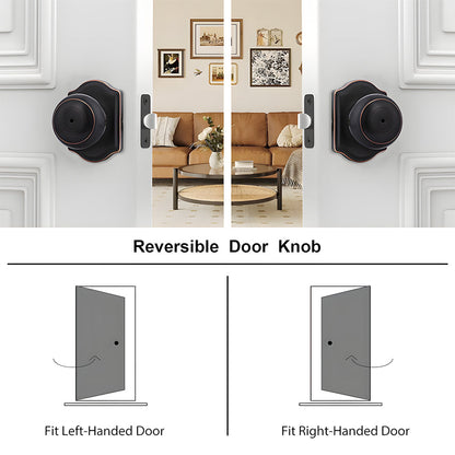 Stainless Steel Interior Door Knobs with Privacy and Passage Options