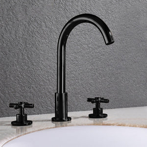 Modern 2-handle Brass Widespread Bathroom Sink Faucets