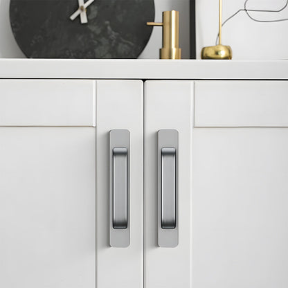 No-Drill Adhesive Cabinet Handles with Backplates