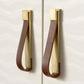 Soft Leather Loop Cabinet Handles for Wardrobes