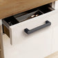 Two-Tone Slim Bar Cabinet Handles and Knobs for Wardrobes