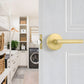 Gold and Black Interior Door Lever Handles for Bedroom and Hallway Doors