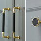 Polished Gold Leather Cabinet Pulls and Knobs