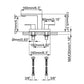 Stainless Steel 3 Holes Hot and Cold Bathroom Faucets