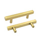 Square Brushed Gold Cabinet Pulls For Kitchen