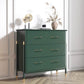 Colorful Leather and Brass Cabinet Pulls and Knobs