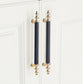 Fluted Zinc Alloy Cabinet Pulls in Shiny Finishes