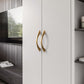 Curved Zinc Alloy Cabinet Handles and Drawer Pulls